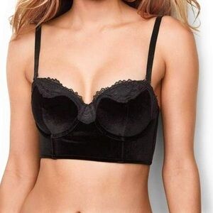 Victoria's Secret Women’s Size 32DD Dream Angels Black Velvet bra